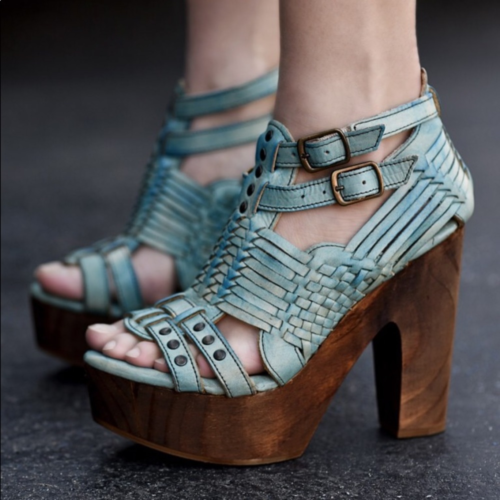 BRAND NEW! Blue Bed Stu Cindy Platform Sandal Sz 8